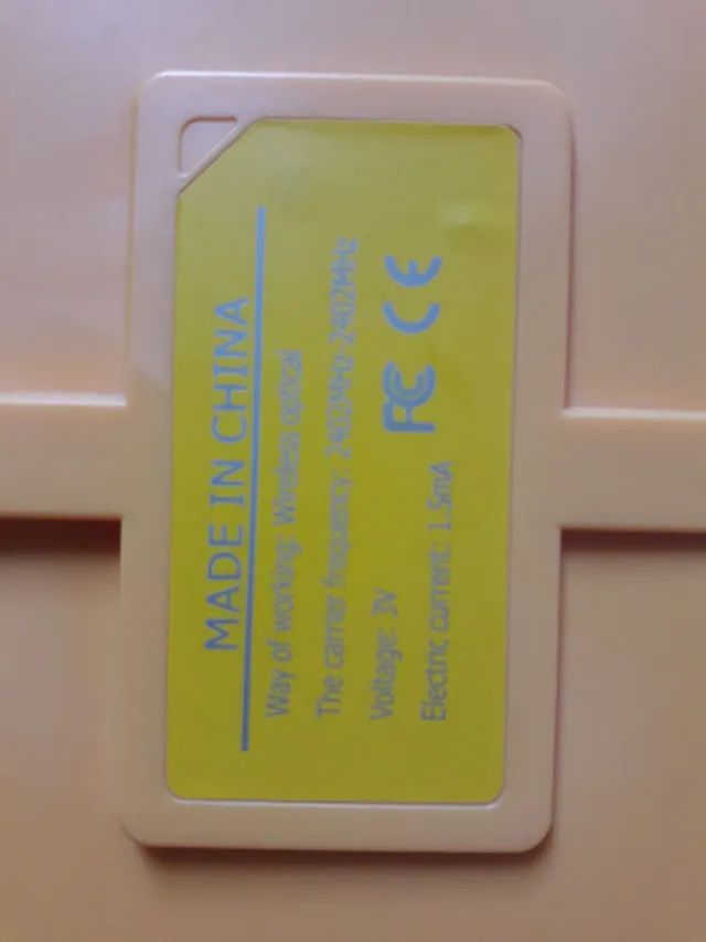Teclado e mouse sem fio be happy amarelo - Foto 5