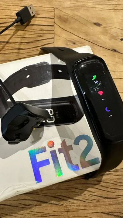 Relógio Smartband Samsung Galaxy Fit2 Preto - Foto 2
