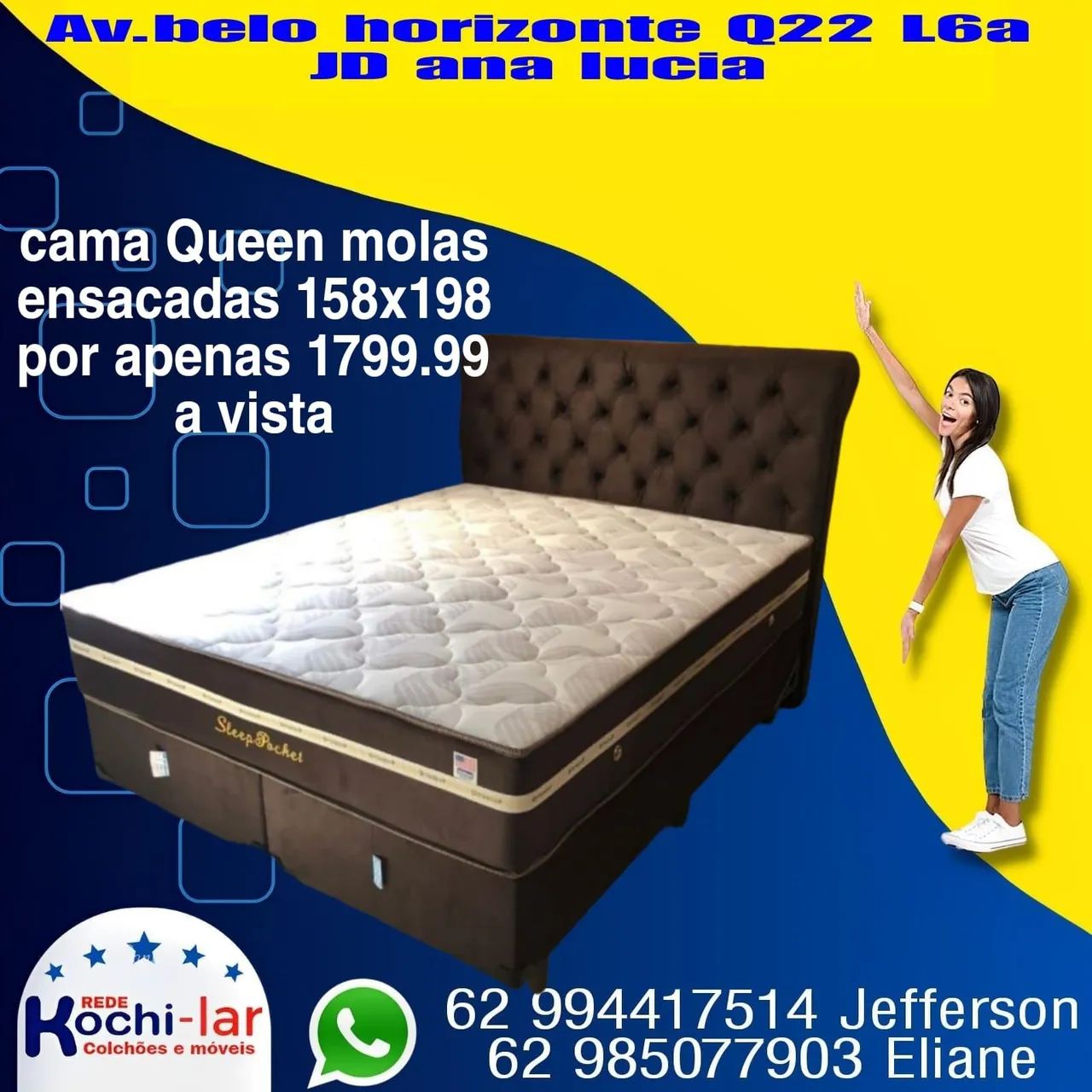 Colchão de molas ensacadas 