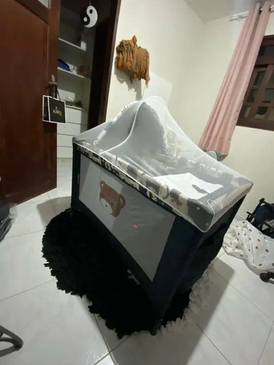Berço portátil com mosquiteiro - Foto 6