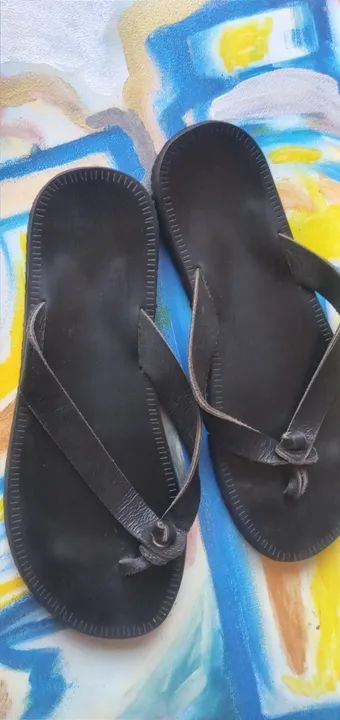 Sandália    de  couro  - Foto 4