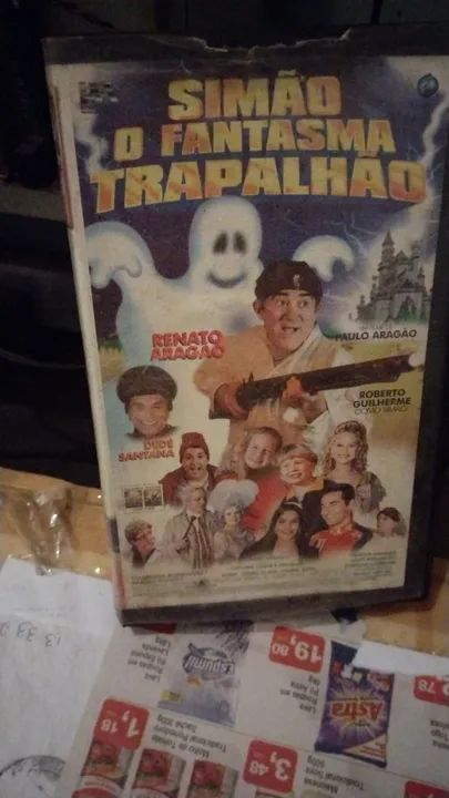 VHS FITA DE VÍDEO SIMÃO O FANTASMA TRAPALHÃO - Foto 3