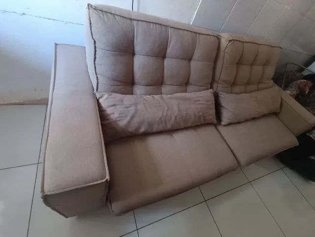 Sofá retrátil e reclinável 4 lugares  - Foto 3