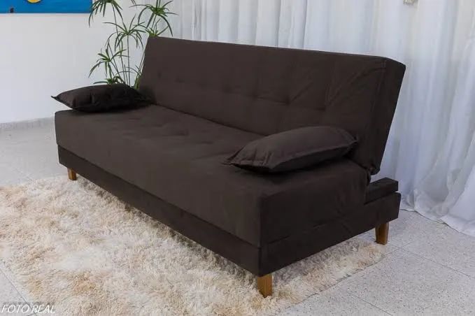 Sofá Cama Casal marrom Ipanema - Conforto e praticidade!