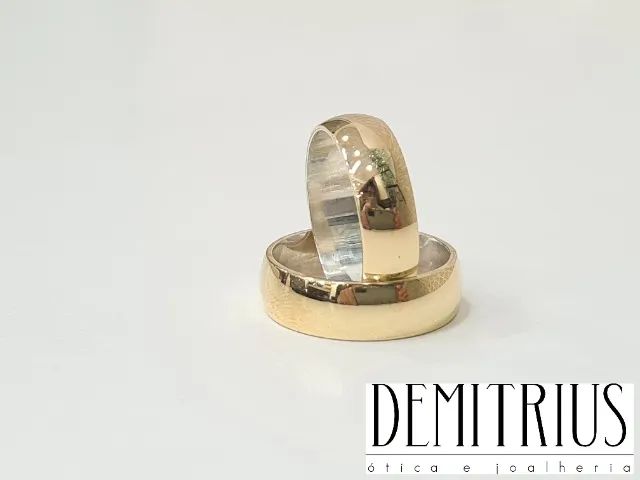 Aliança de Moeda Antiga Tradicional Com 6mm- Valor do Par