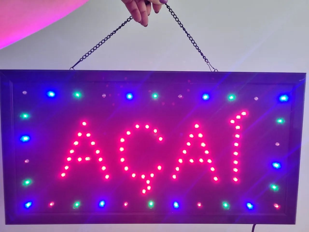 Placa de LED Neon Açaí