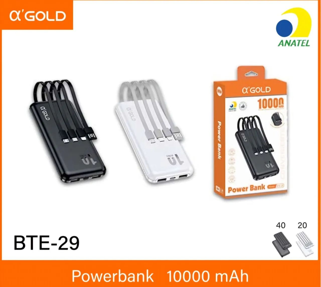 Carregador portátil a partir de 75,00 - 85,00  10.000mah top Aceitamos cartão  - Foto 3