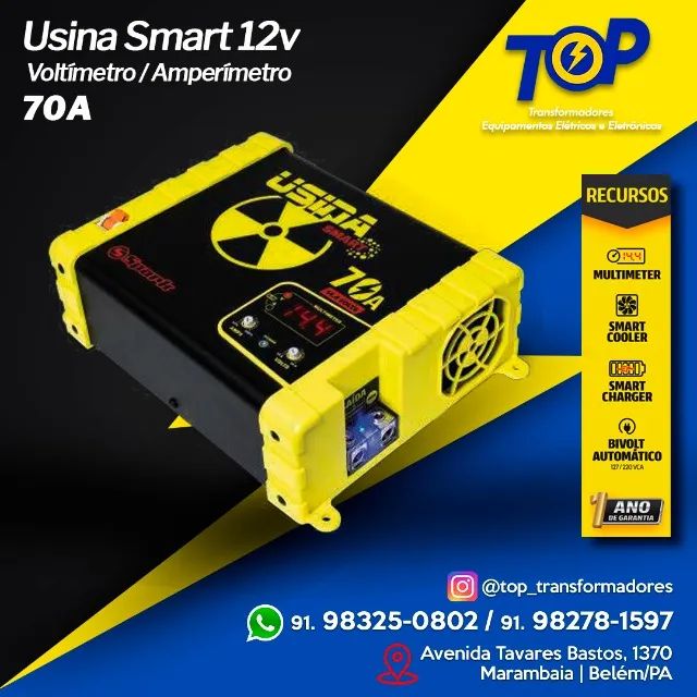 Fonte Usina Smart 12v 70a