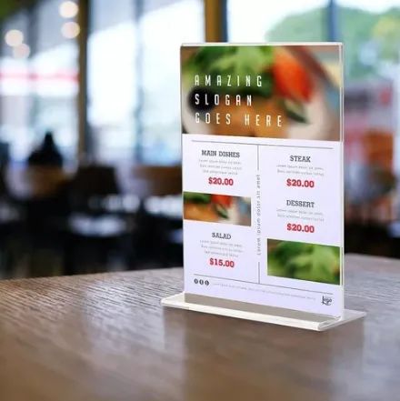 Expositor T A6 Acrílico Balcão Mesa Qr Code - 10x15 - Foto 3