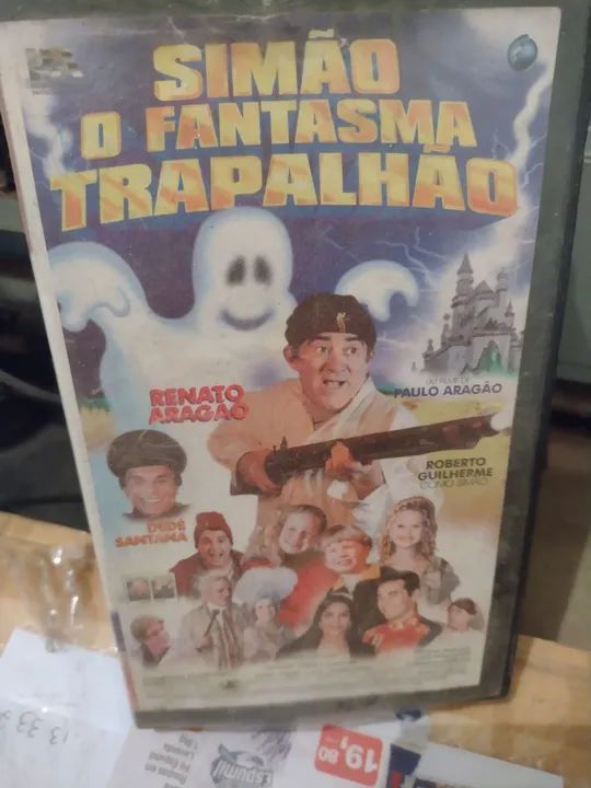 VHS FITA DE VÍDEO SIMÃO O FANTASMA TRAPALHÃO - Foto 2