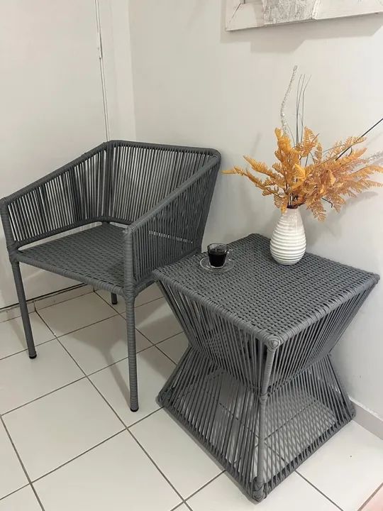 Cadeira com mesa em alumínio  - Foto 4