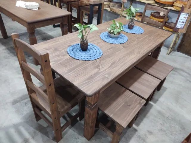 Mesa de Madeira Maciça  - Foto 3