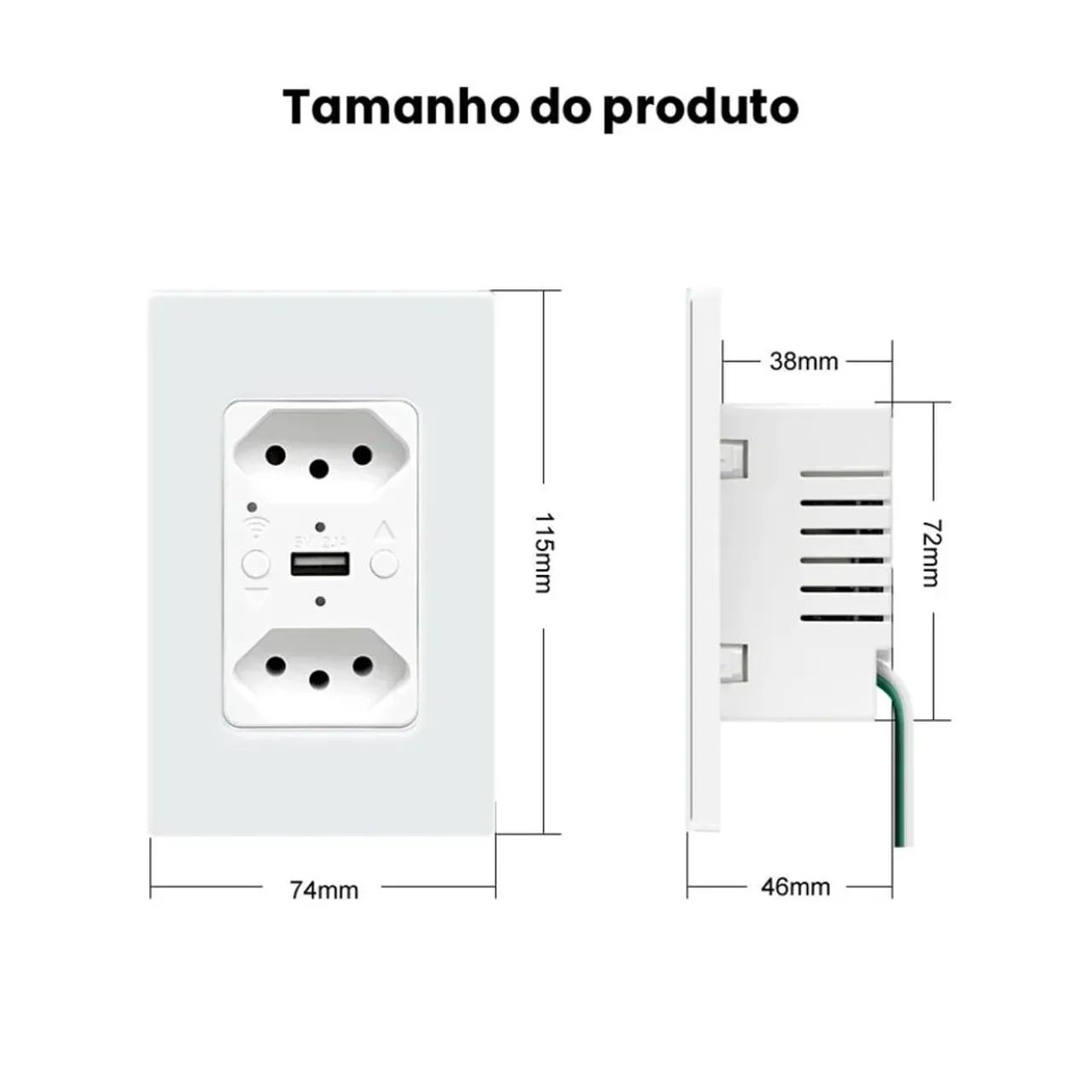Tomada Inteligente Wifi Tuya, Compatível com Alexa, Aplicativo  - Foto 5