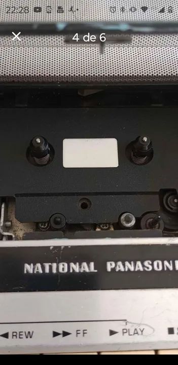 Gravador K7 National Panasonic 1976 + Fita K-7 - Foto 4