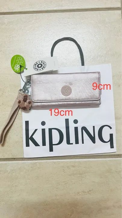 CARTEIRA KIPLING ROSA ORIGINAL (NOVO!)
