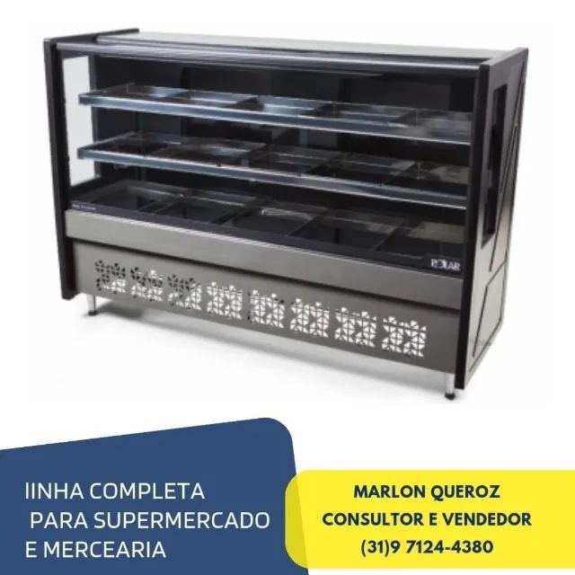 Balcão de Açougue Avícola Polar 1,75M Preto 