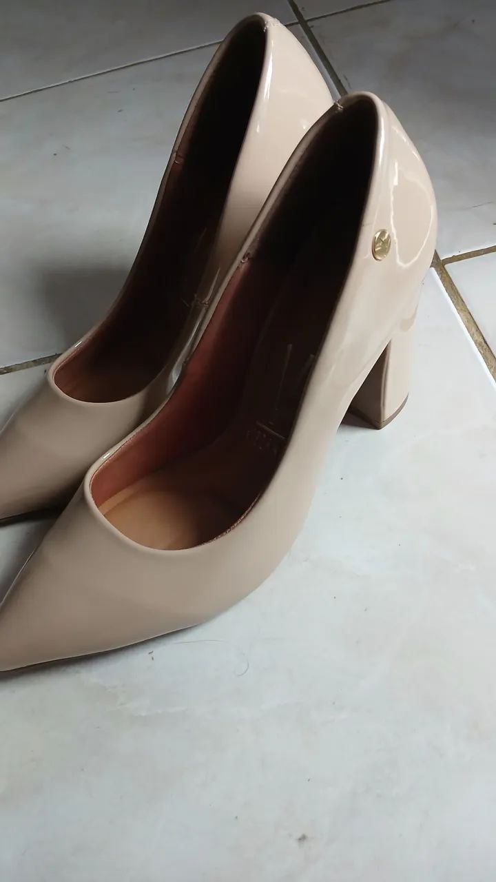Sapato Scarpin Vizzano Bege N°38 - Foto 4