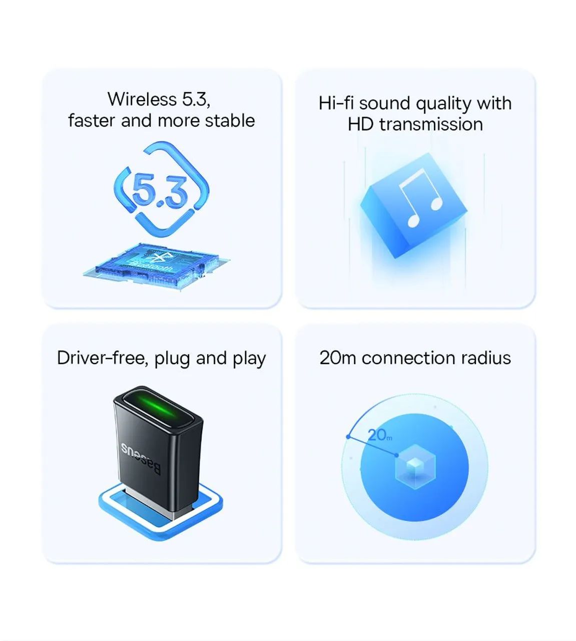 Receptor Bluetooth Baseus  - Foto 3