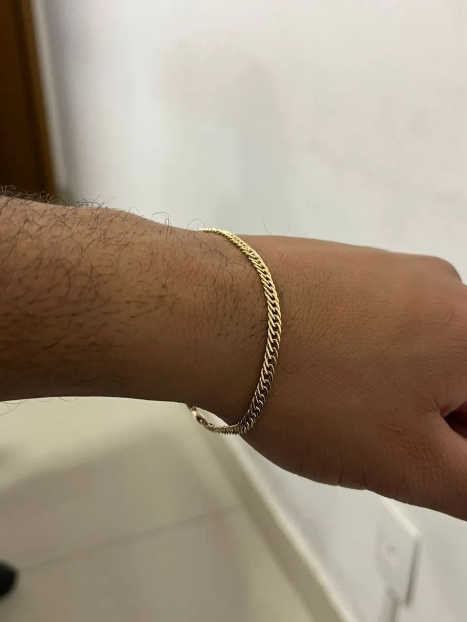 Pulseira Grumet Dupla Ouro18k - Foto 3