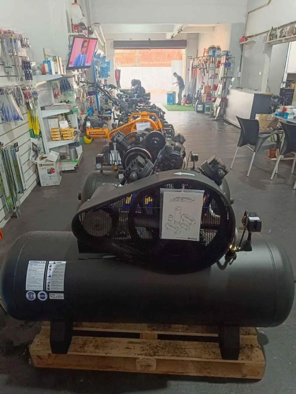 Compressor 250L Motor 5cv 175 psi Industrial 10 pes - Chiaperini (Loja) - Foto 3