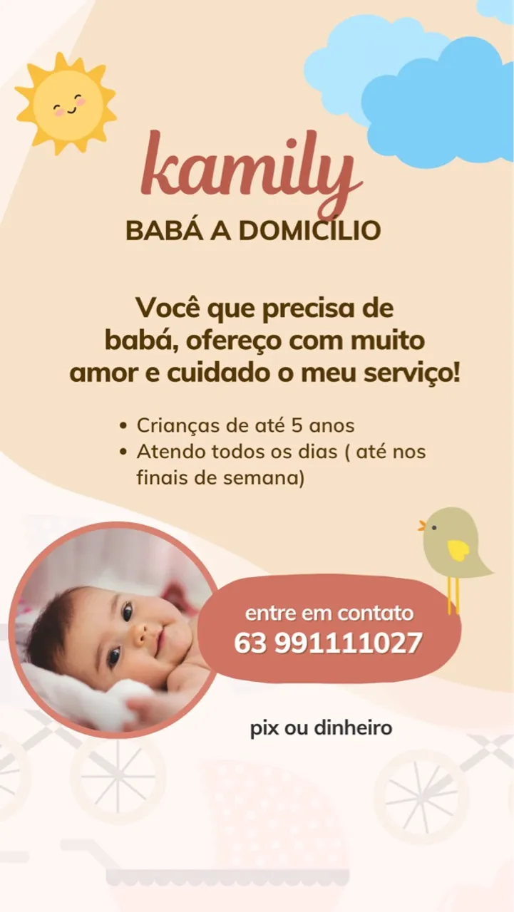 Quer ajuda com as crianças? Me chama! ?