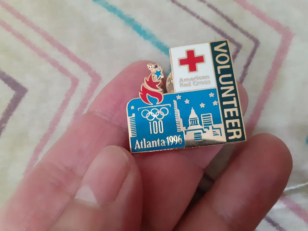 Pin American Red Cross - Atlanta 1996 - Foto 4