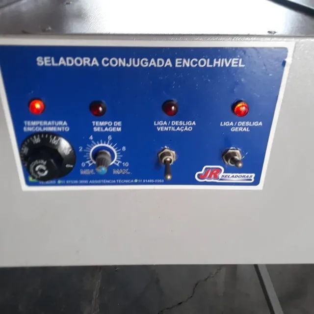 Seladora Conjugada Encolhível 220v 300ºC - 60x60 C/ Temporizador - Foto 6