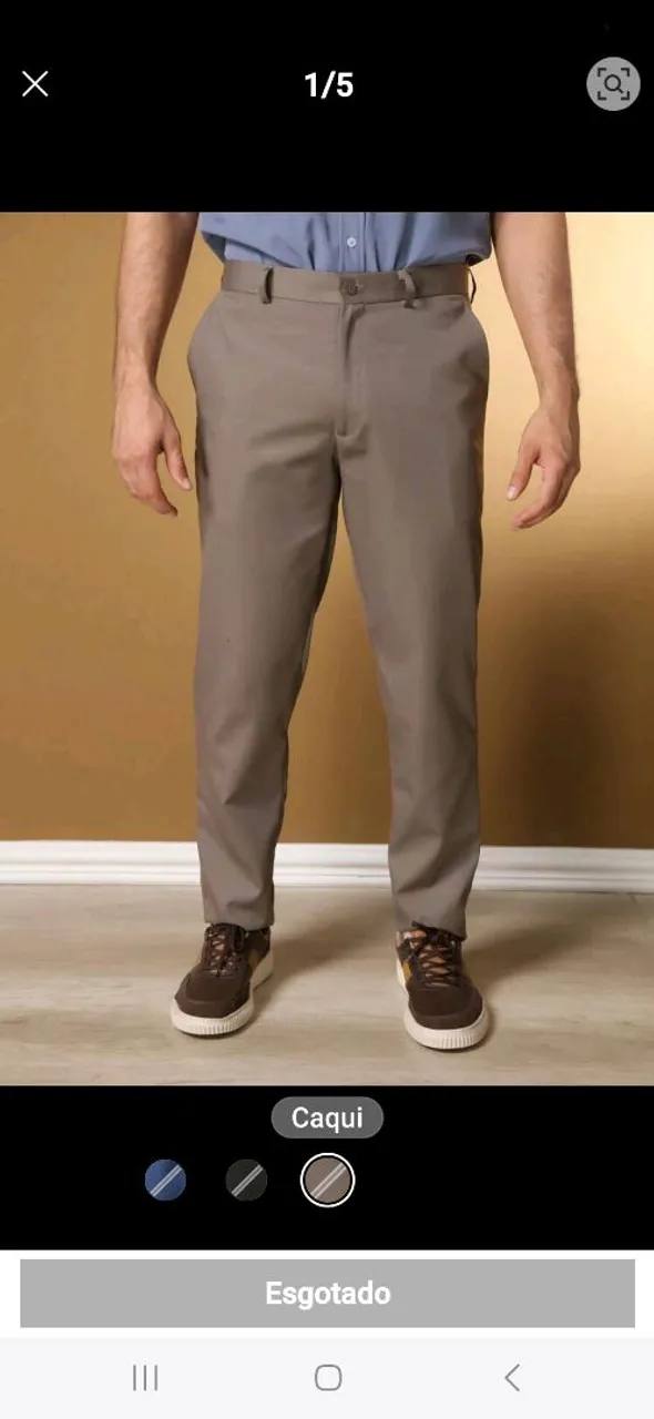Calça Social Caqui Masculina