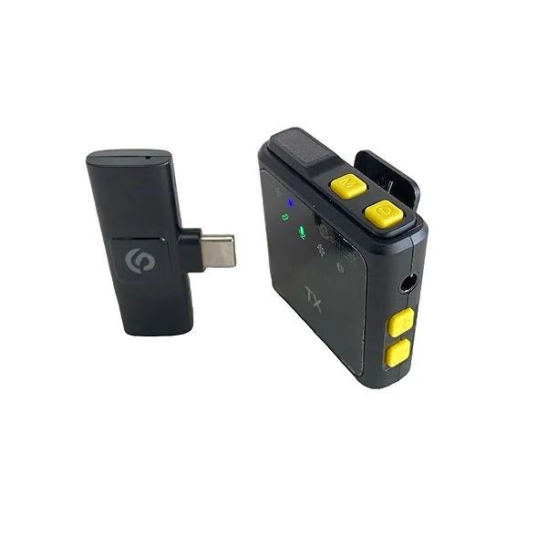 Microfone Lapela Sem Fio Para Android Tipo C Profissional - Onistek  - Foto 5