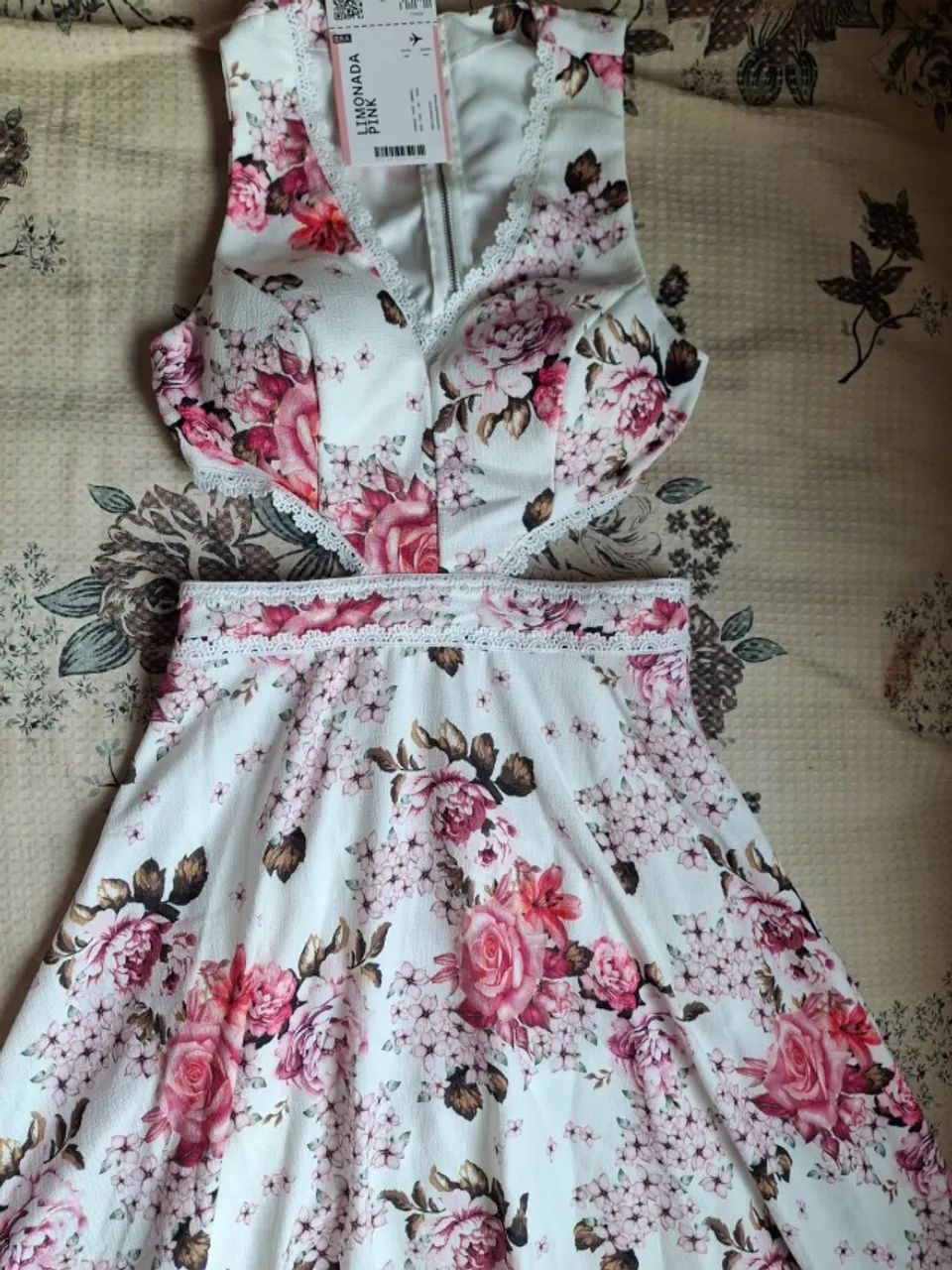 Vestido midi Floral - Limonada Pink - Foto 5