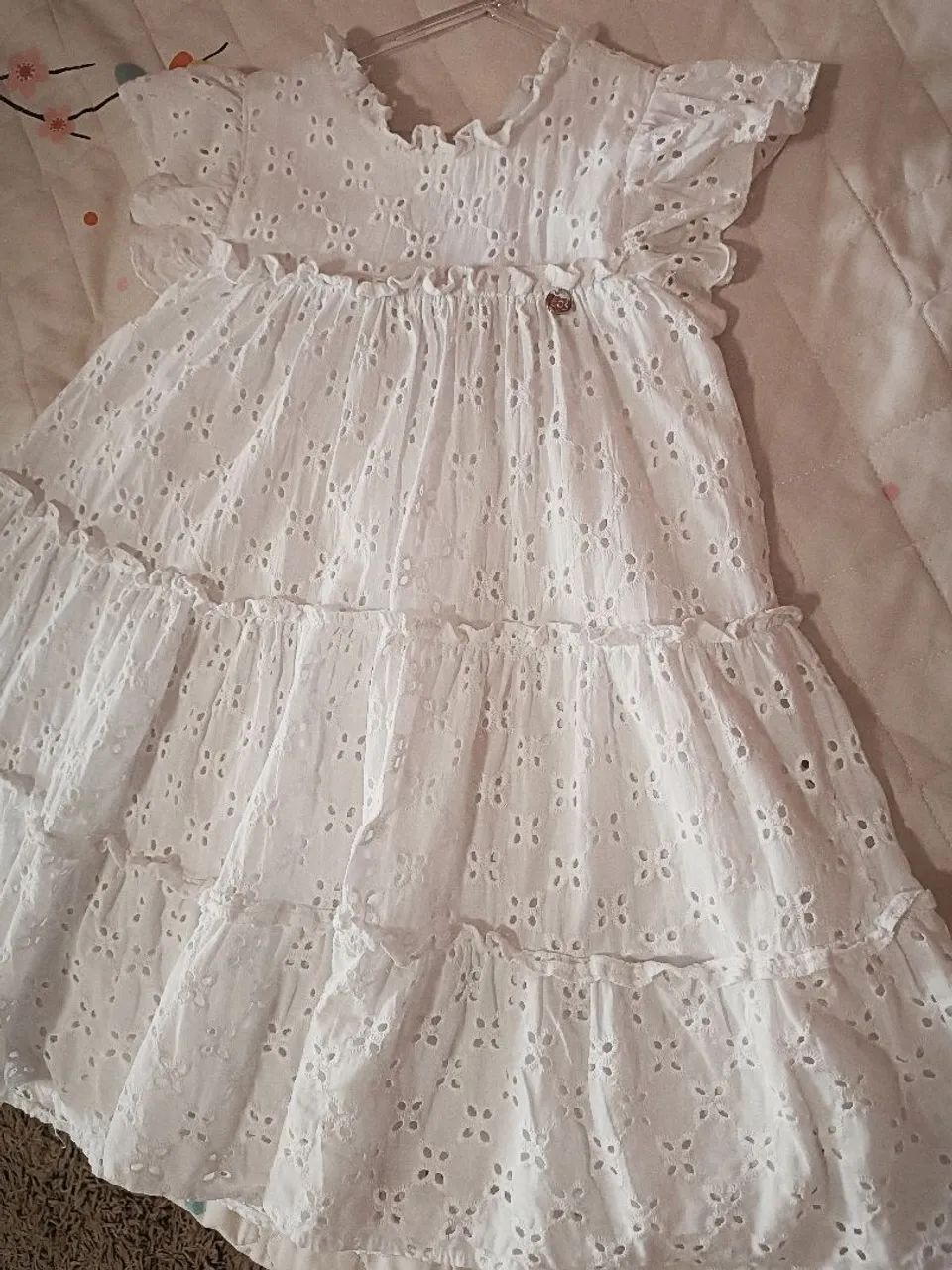 Vestido infantil em Laise 