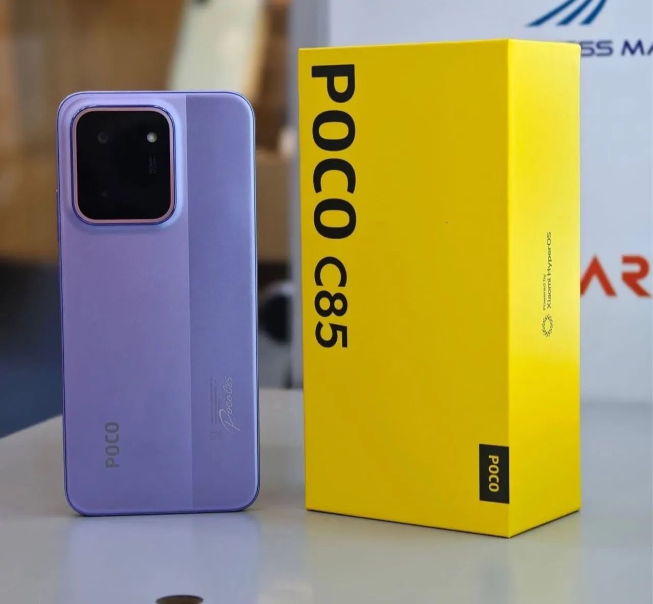 Poco c85 (4G) 128GB com 6GB ram Preto e Roxo Global - Celulares e