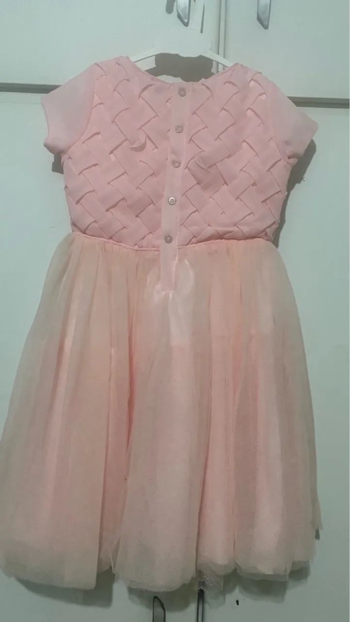 Vestido infantil rosa - Foto 3