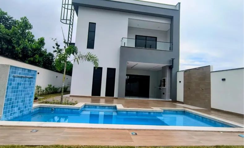 Casa duplex 272 m²,  terreno 427 m², 04 dormitórios, sendo 03 suítes, piscina, cd. Mosaico