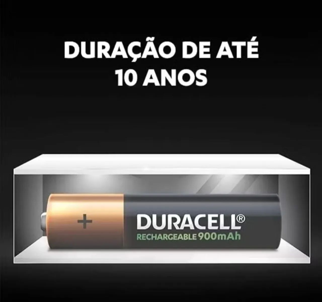 Pilha Recarregável AAA Pequena DURACELL com 2 unidades - Foto 5