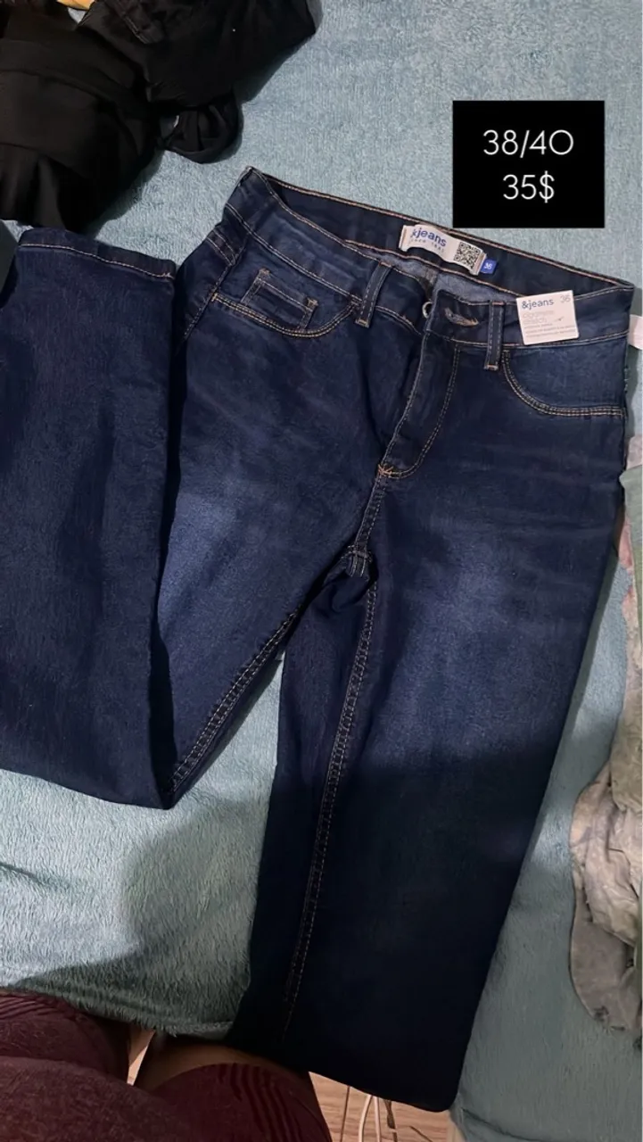 Calça Jeans Azul Escuro - Tamanho 38/40