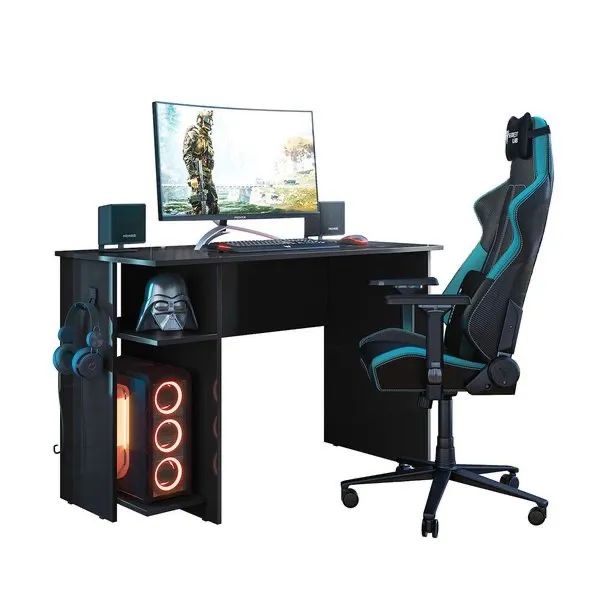 Mesa gamer Nova Preto