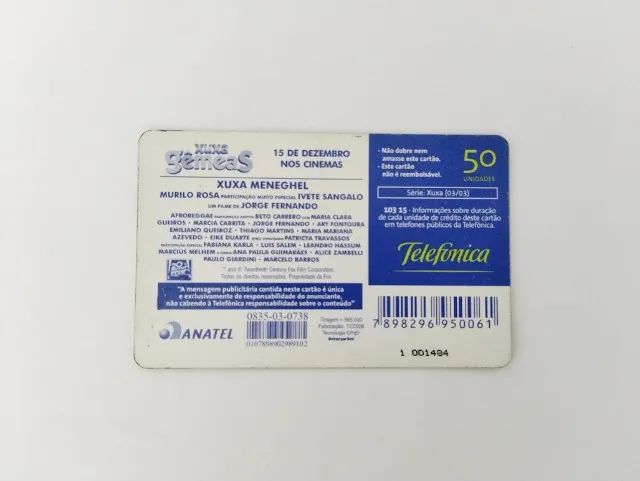 Cartão Telefonico: Xuxa Gêmeas 2006 - Foto 2