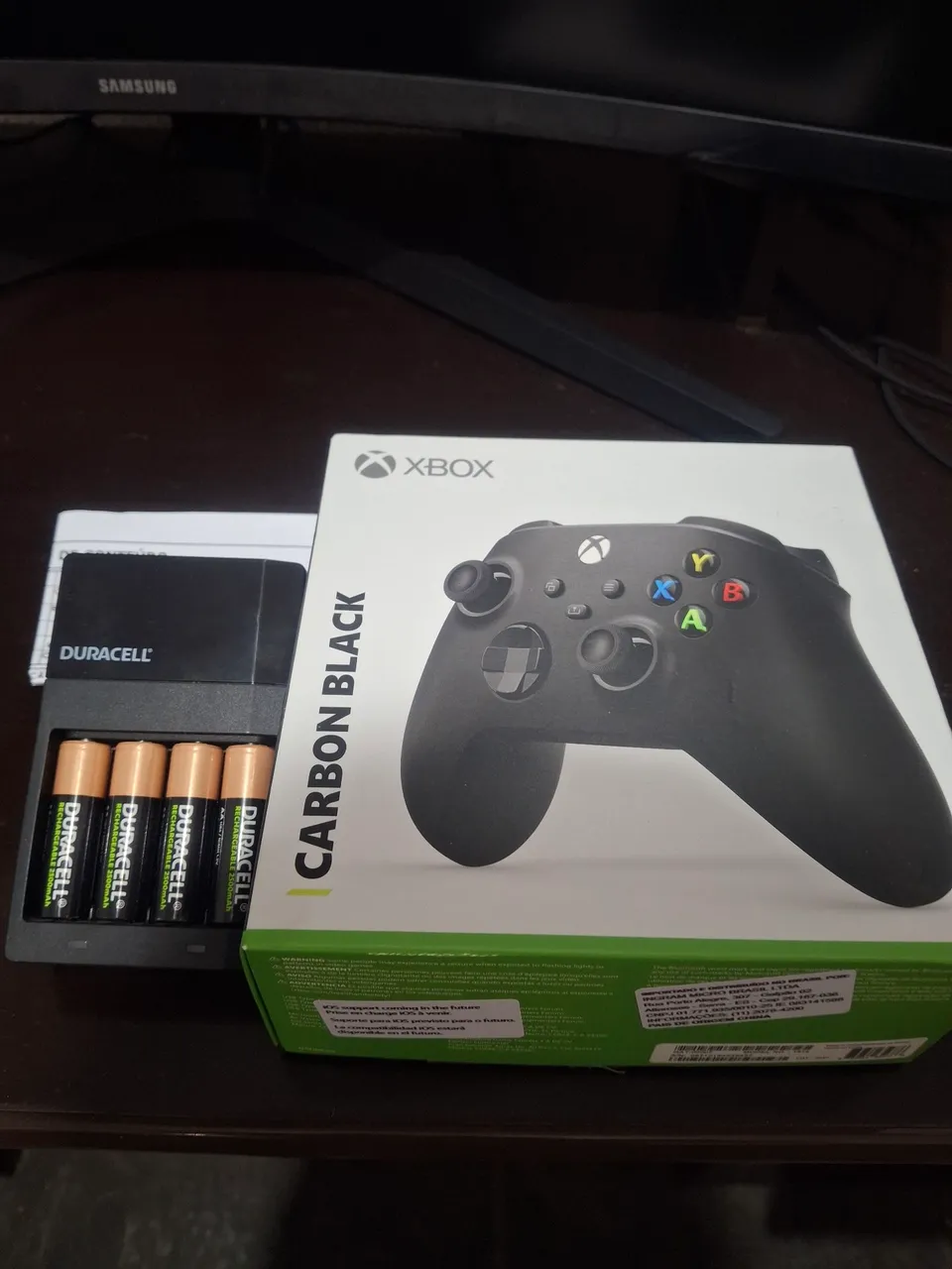 PRA Sair hoje controle xbox series x/s + carregador de pilhas duracell