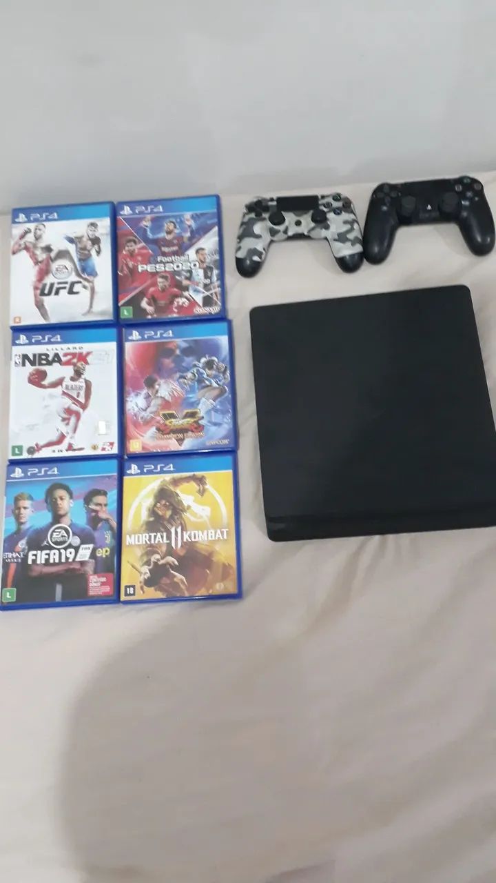 console de PS4 Slim 6 jogos