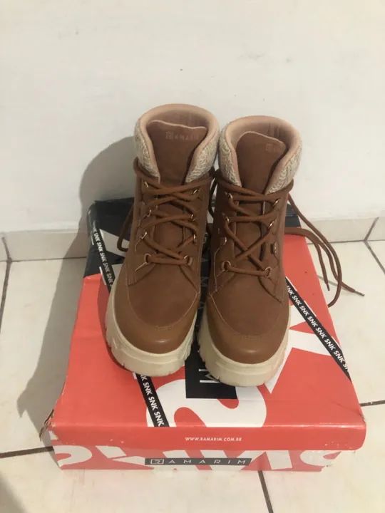 Bota Feminina Marrom - Foto 2