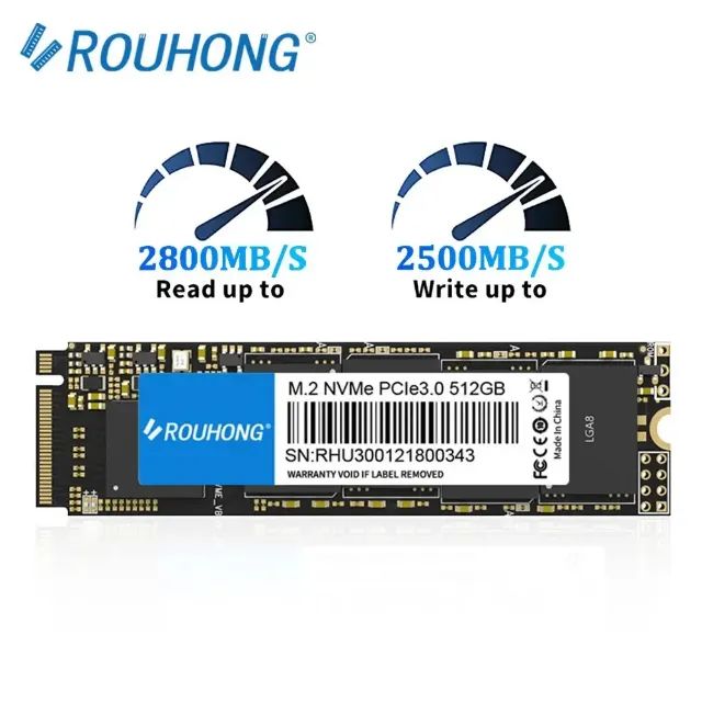 Ssd 128gb Nvme M.2 Rouhong Gen 3x4 (Novo)
