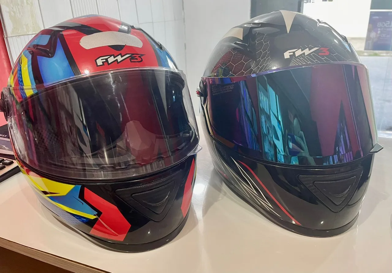Capacetes FW3 - Design moderno e segurança!!