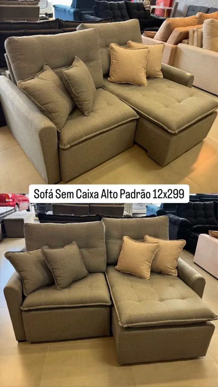 Sofá retratil reclinável 2,10  Olímpia64706782054531122