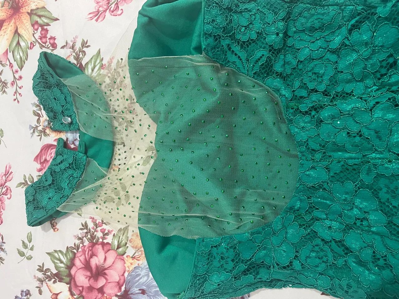 Vestido de festa verde - Tamanho M - Foto 2