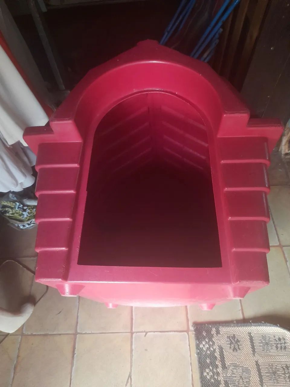 Casinha para cachorro de plástico rosa - Foto 2