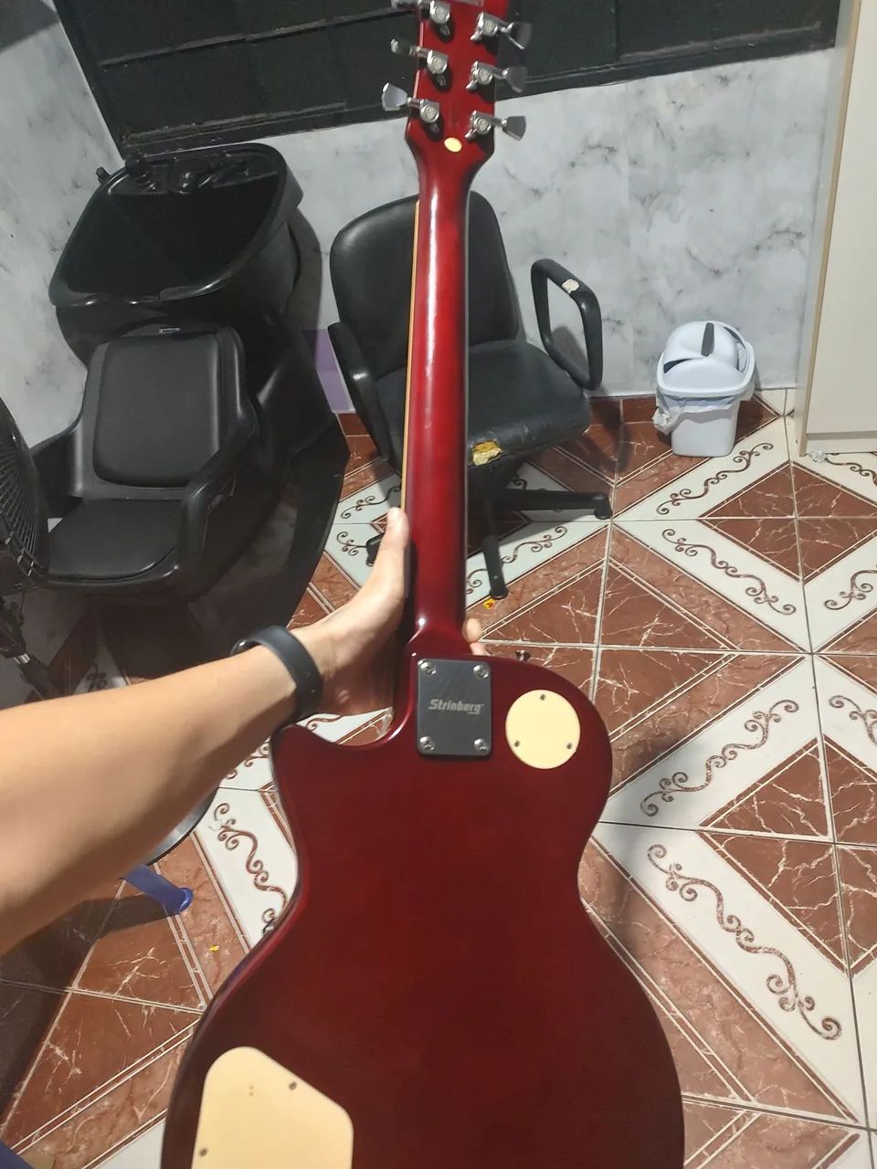 Guitarra Elétrica les paul Gold - Foto 3