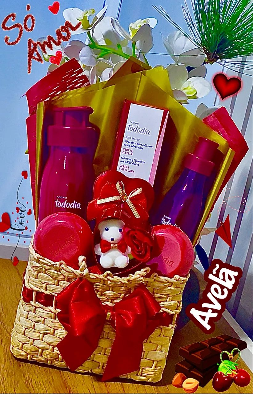 CESTA KIT NATURA AVELA OU MAÇÃ DO AMOR  - Foto 2