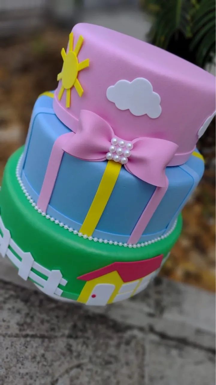 Bolo Fake EVA tema Peppa Pig - Foto 3
