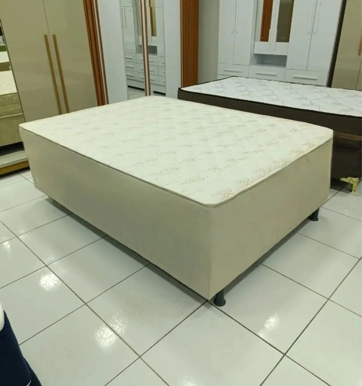 Cama De Casal Espuma Direito Da Fábrica Mais Garantia 